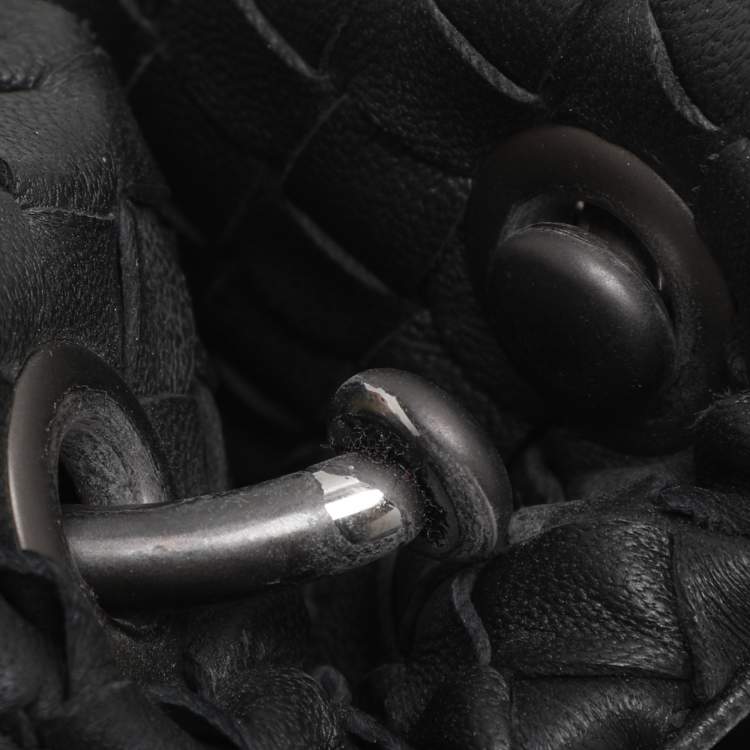 مملوكة مسبقًا Bottega Veneta Black Intrecciato Leather Shoulder Bag