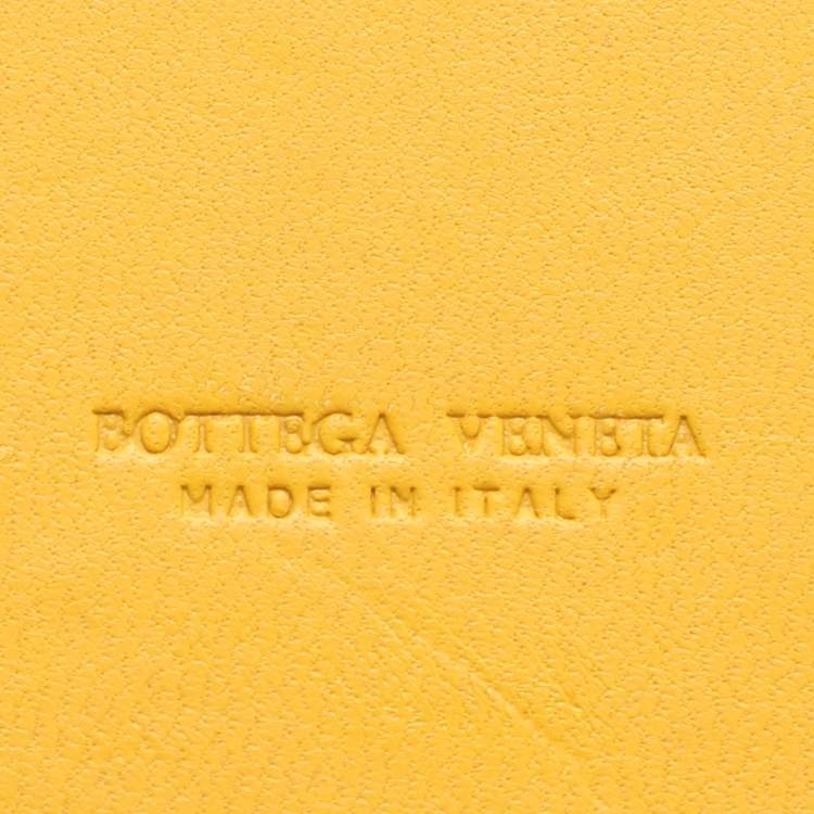 Pre Owned Bottega Veneta Yellow Intrecciato Leather Large Veneta Hobo