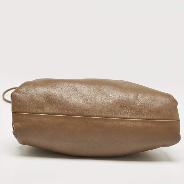 Pre Owned Bottega Veneta Brown Leather Mini The Pouch Bag