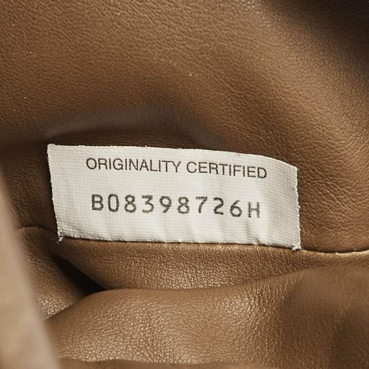 Pre Owned Bottega Veneta Brown Leather Mini The Pouch Bag