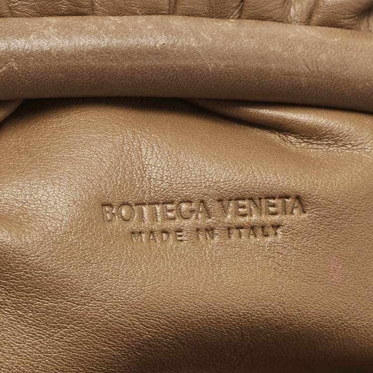 Pre Owned Bottega Veneta Brown Leather Mini The Pouch Bag