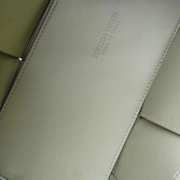 Pre Owned Bottega Veneta Beige Leather Arco Tote Bag