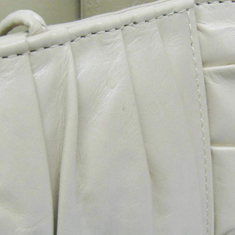 Pre Owned Bottega Veneta Beige Leather Arco Tote Bag