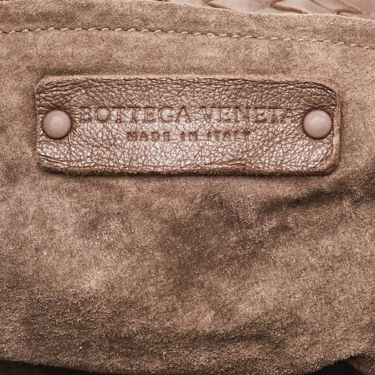 Pre Owned Bottega Veneta Dark Brown Intrecciato Leather Cesta Tote