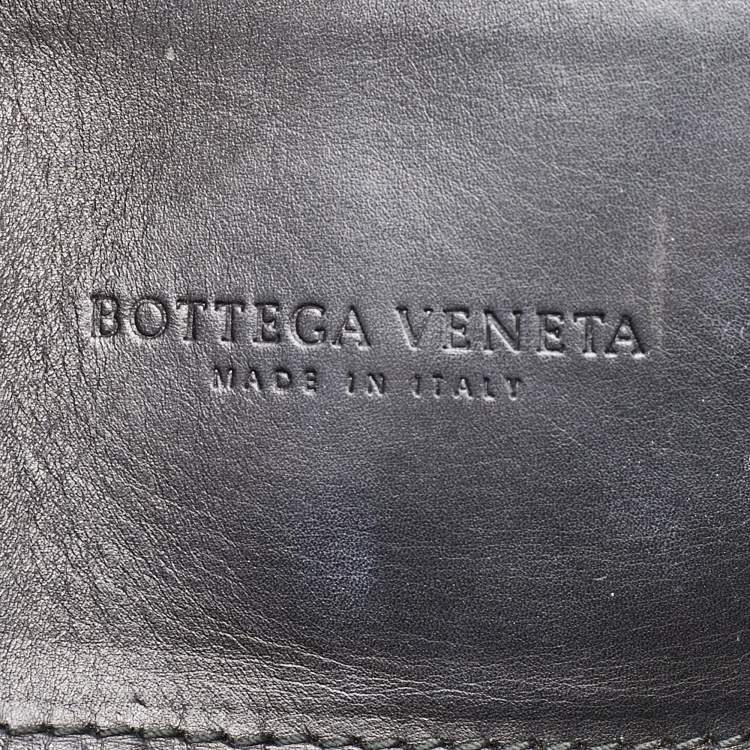 Pre Owned Bottega Veneta Black Intrecciato Leather Roma Tote