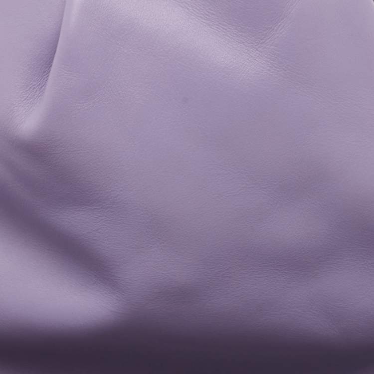 Pre Owned Bottega Veneta Purple Leather BV Twist Clutch Bag