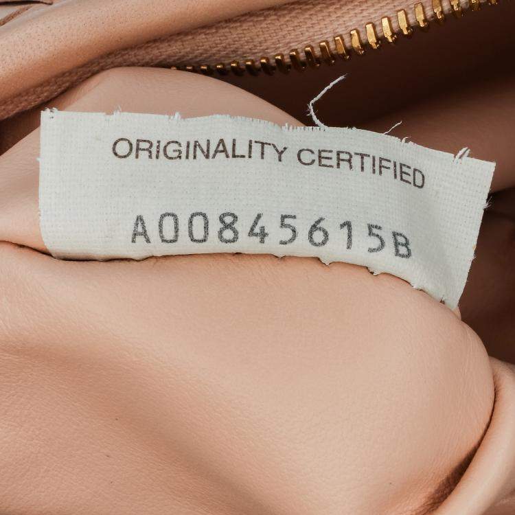 Pre Owned Bottega Veneta Pink Small Nappa Intrecciato Gemelli Hobo