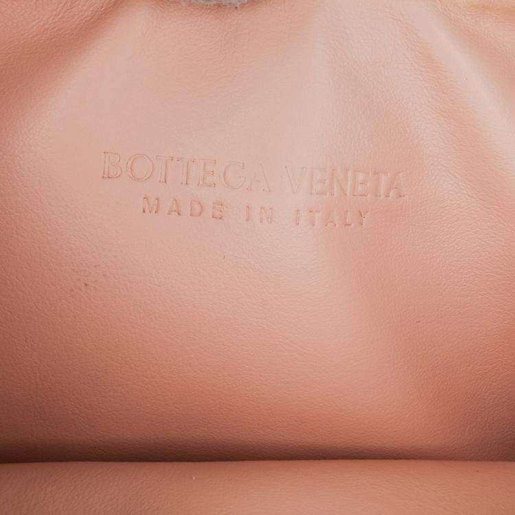 Pre Owned Bottega Veneta Pink Small Nappa Intrecciato Gemelli Hobo
