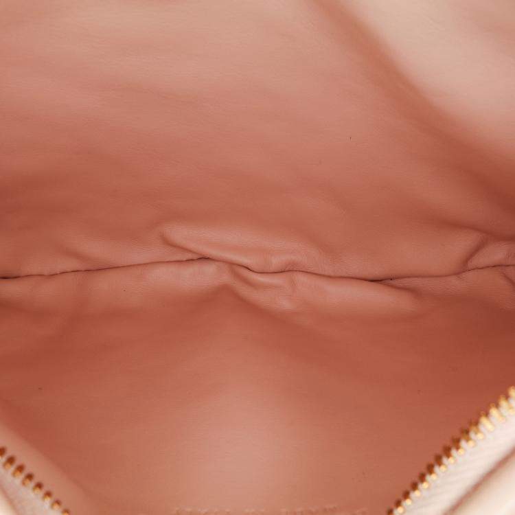 Pre Owned Bottega Veneta Pink Small Nappa Intrecciato Gemelli Hobo