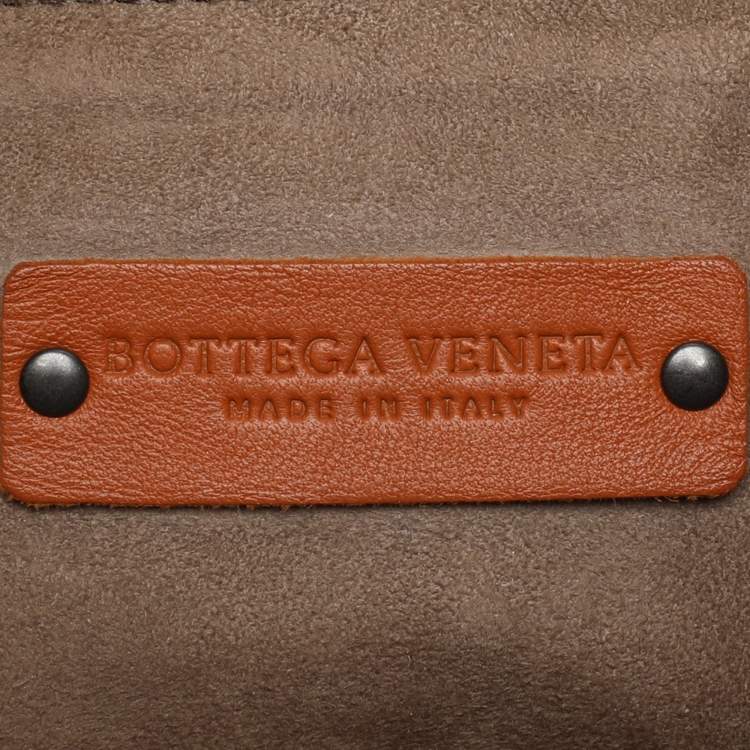 Pre Owned Bottega Veneta Tan Intrecciato Leather Fringe Detail Crossbody Bag