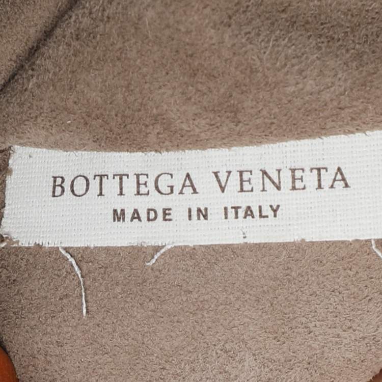 Pre Owned Bottega Veneta Tan Intrecciato Leather Fringe Detail Crossbody Bag