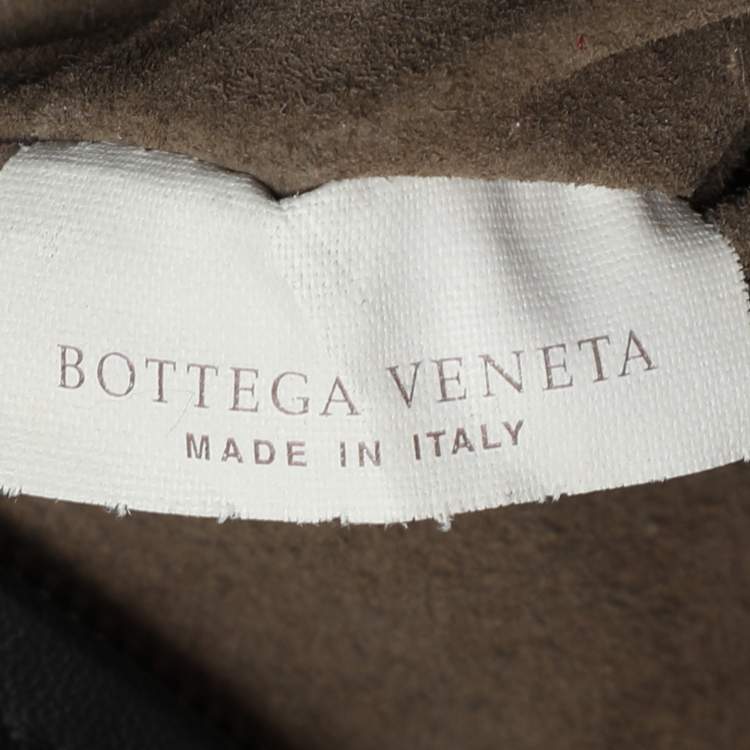 Pre Owned Bottega Veneta Black Intrecciato Leather Fringe Patchwork Lido Tote
