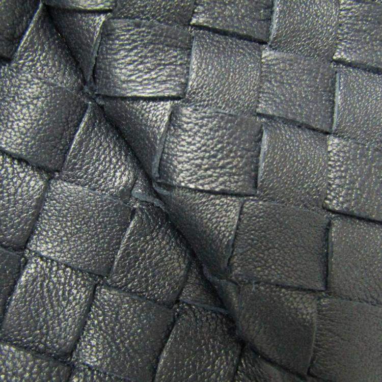 Pre Owned Bottega Veneta Navy Blue Intrecciato Leather Tote Bag
