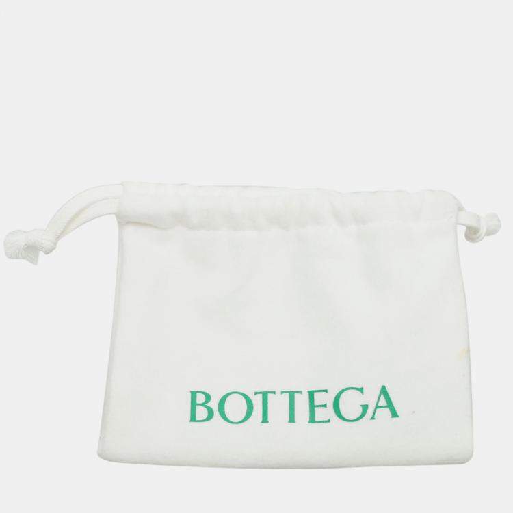 Pre Owned Bottega Veneta White Leather Intrecciato Crossbody Pouch