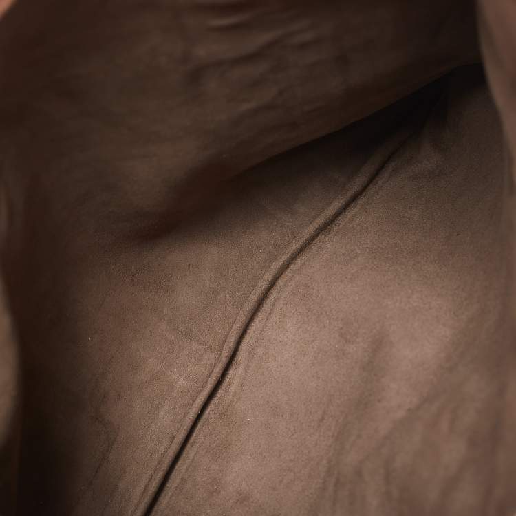 Pre Owned Bottega Veneta Beige/Black Watersnake Turnlock Flap Clutch