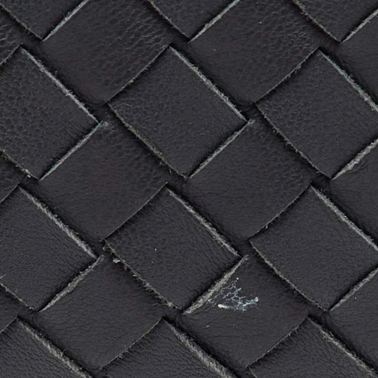 Pre Owned Bottega Veneta Grey Intrecciato Leather Medium Roma Tote