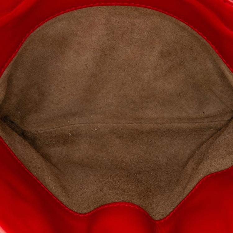 Pre Owned Bottega Veneta Red Nappa Intrecciato Roma Mini  Satchel
