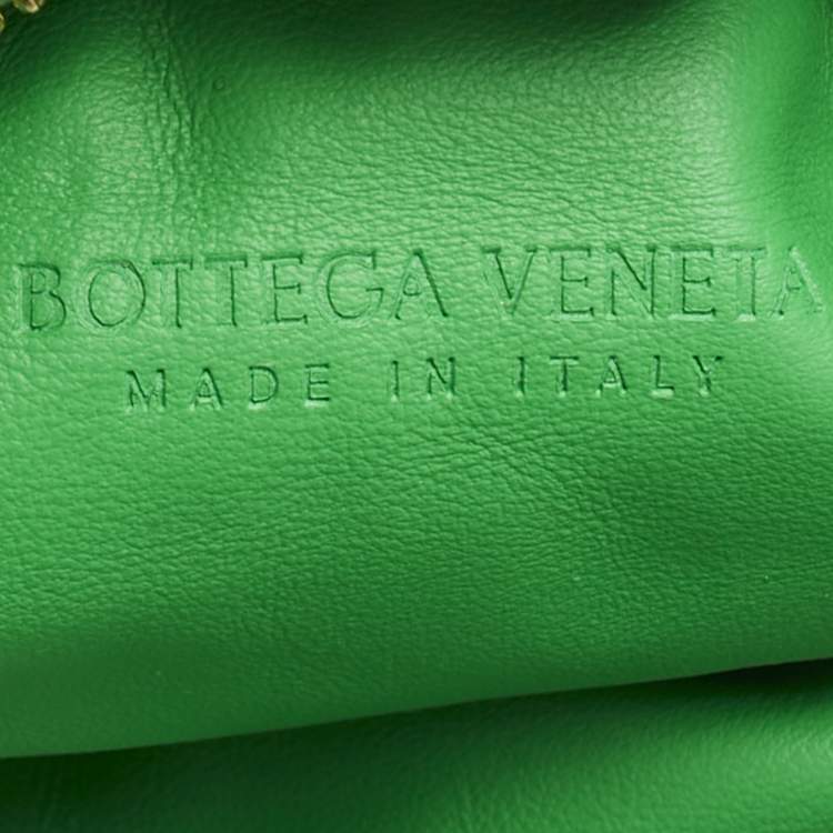 Pre Owned Bottega Veneta Green Intrecciato Leather Mini Jodie Hobo