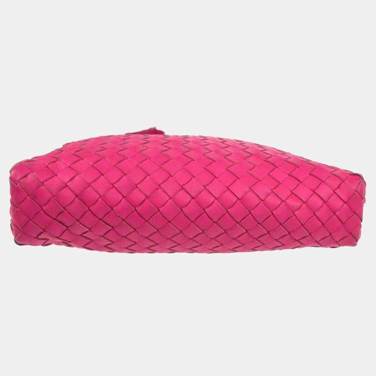 مملوكة مسبقًا Bottega Veneta Pink Intrecciato Crossbody Bag