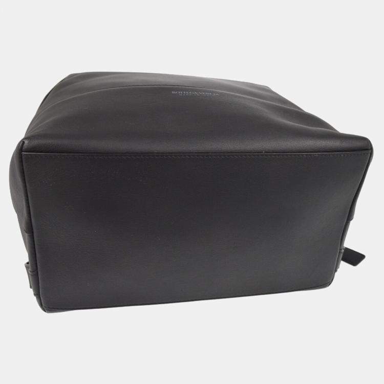Pre Owned Bottega Veneta Black Backpack
