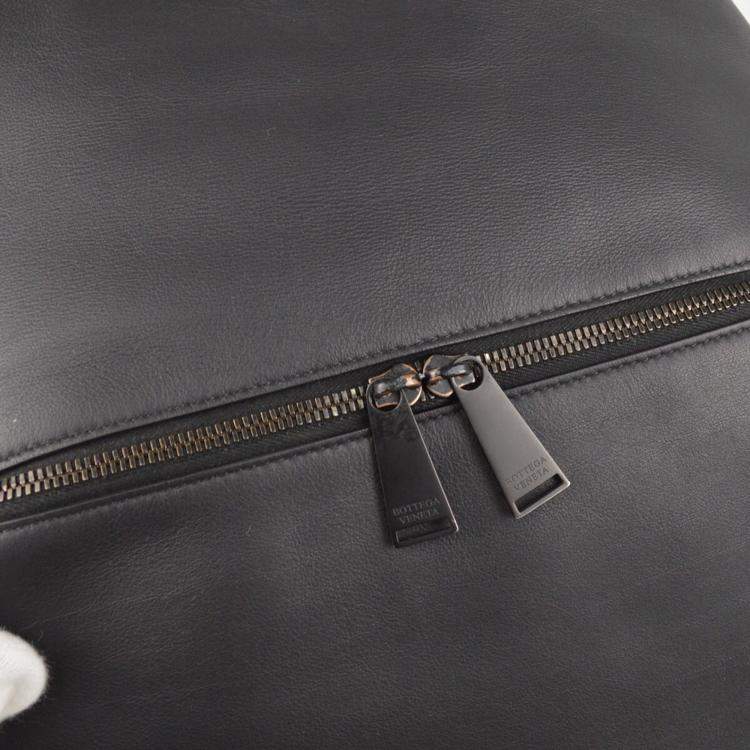 Pre Owned Bottega Veneta Black Backpack