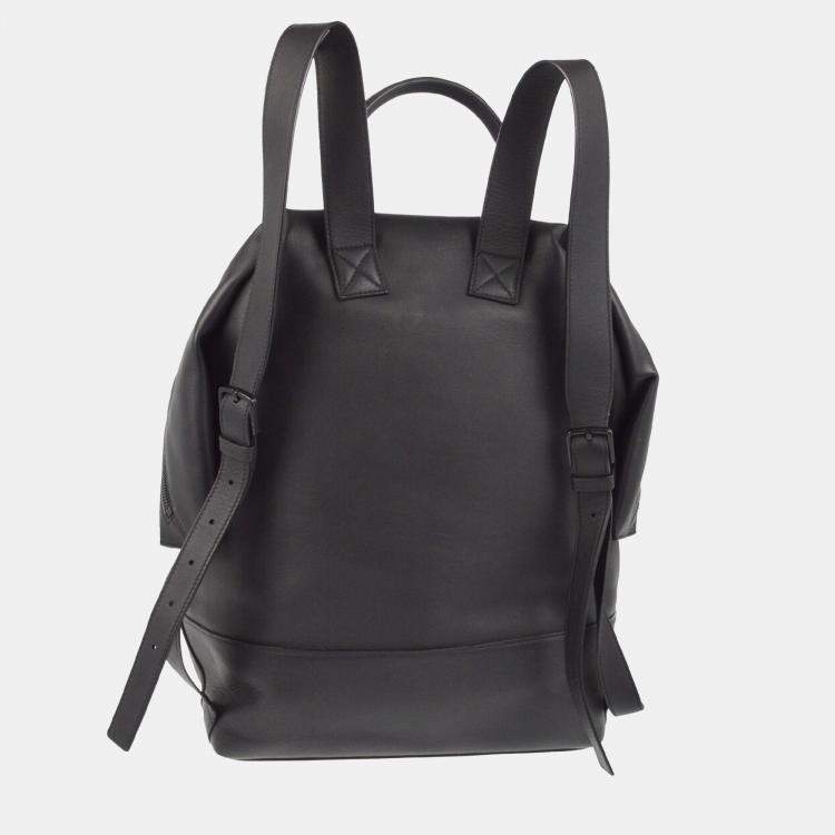 Pre Owned Bottega Veneta Black Backpack