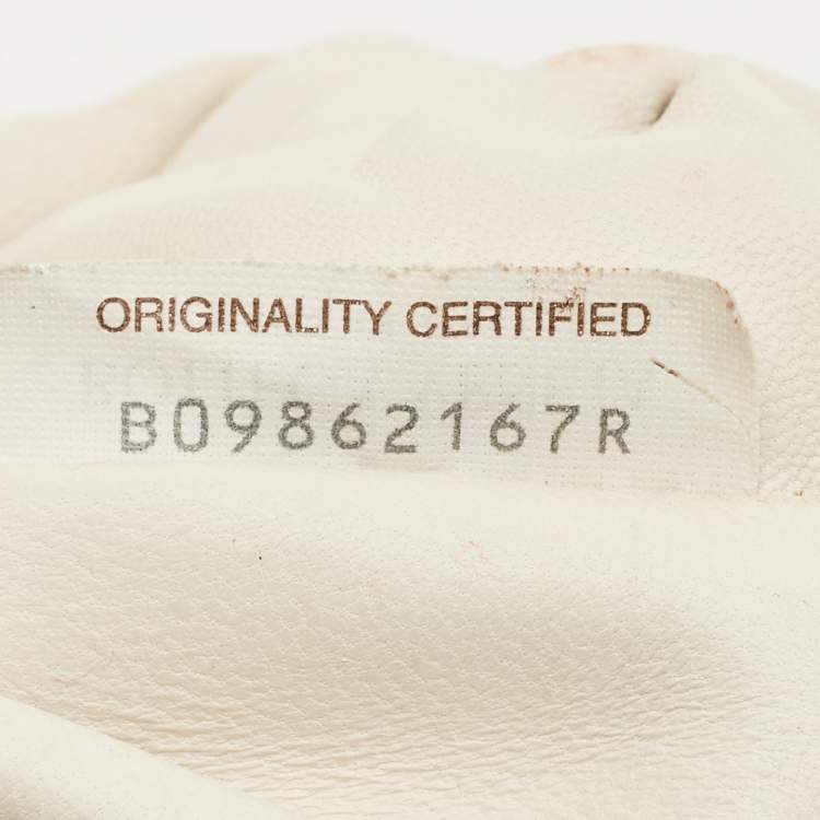 Pre Owned Bottega Veneta White Intrecciato Leather Mini The Pouch Clutch 