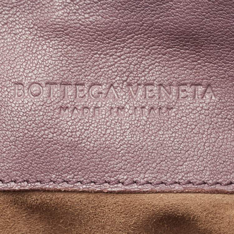 Pre Owned Bottega Veneta Lilac Quilted Leather Olimpia Knot Shoulder Bag