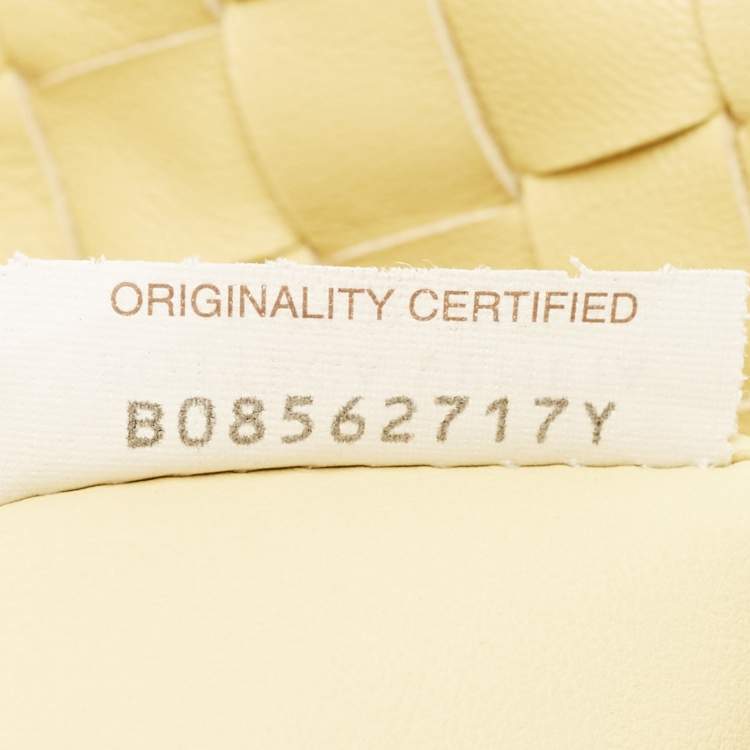 Pre Owned Bottega Veneta Yellow Intrecciato Leather Medium Jodie Hobo