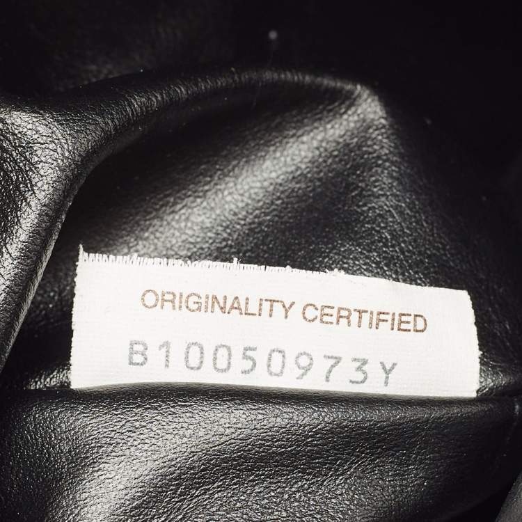 Pre Owned Bottega Veneta Black Intrecciato Leather Mini Jodie Chain Hobo