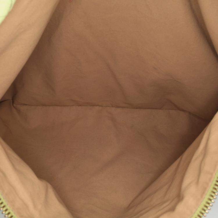 Pre Owned Bottega Veneta Green Nappa Intrecciato Knot Hobo