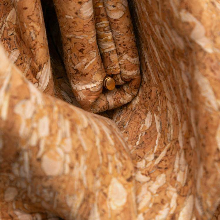 Pre Owned Bottega Veneta Beige Cork The Pouch