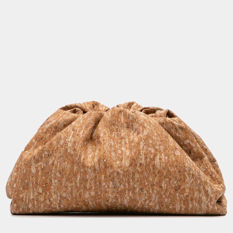 Pre Owned Bottega Veneta Beige Cork The Pouch