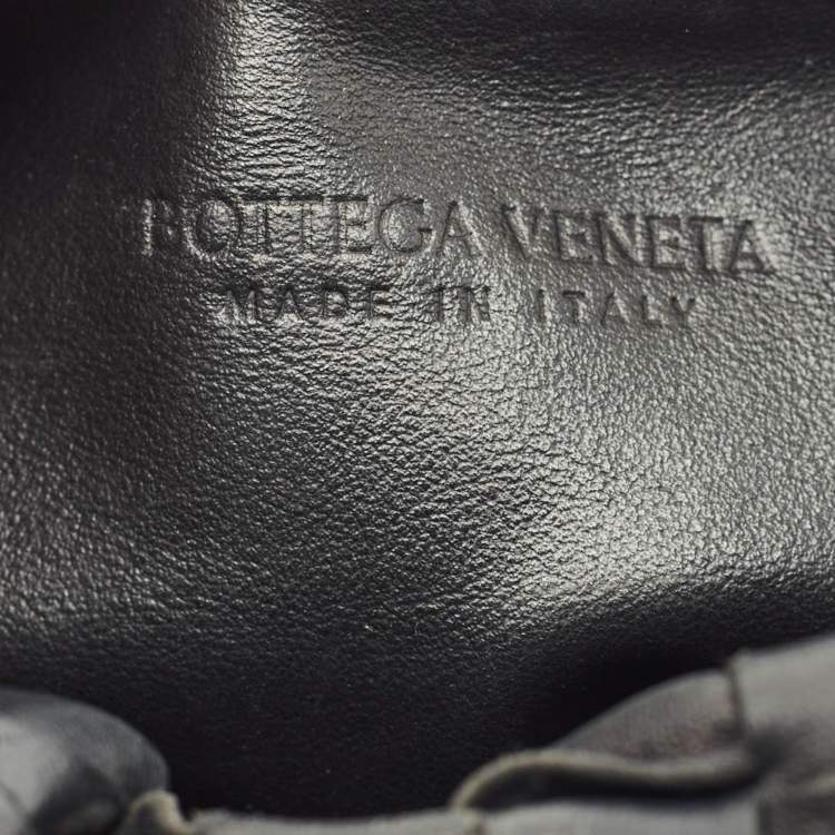 Pre Owned Bottega Veneta Black Intrecciato Leather Mini Jodie Hobo