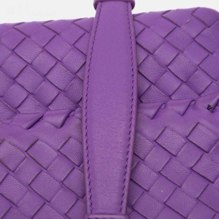 Pre Owned Bottega Veneta Baby Nappa Intrecciato Olimpia Crossbody