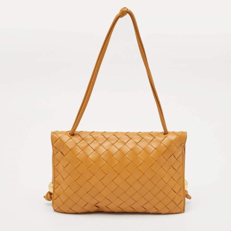 مملوكة مسبقًا Bottega Veneta Brown Intrecciato Leather Trio Shoulder Bag