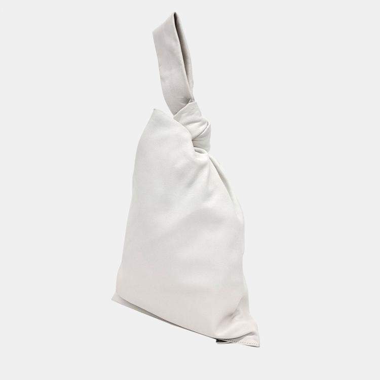 Pre Owned Bottega Veneta White Leather BV Twist bag