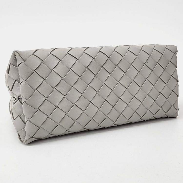 Pre Owned Bottega Veneta Grey Leather Andiamo Small bag