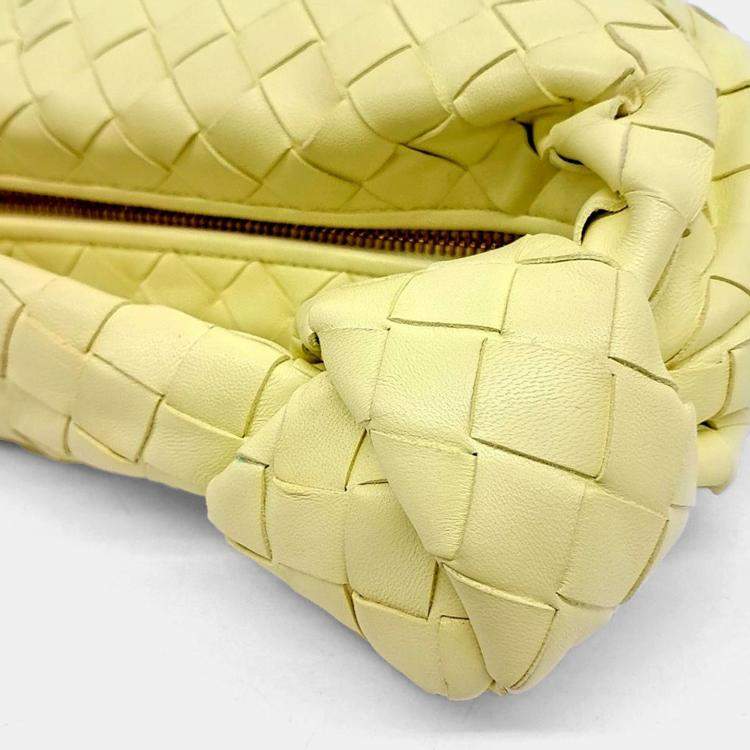 Pre Owned Bottega Veneta Yellow Leather BV Mini Jodi Bag