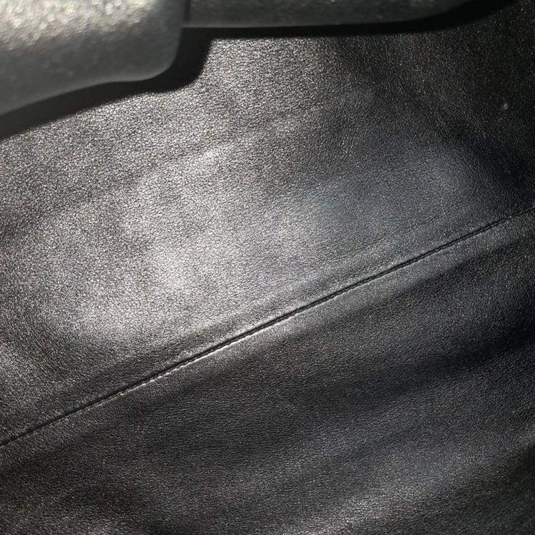 Pre Owned Bottega Veneta Black Leather Butter Calf Pouch