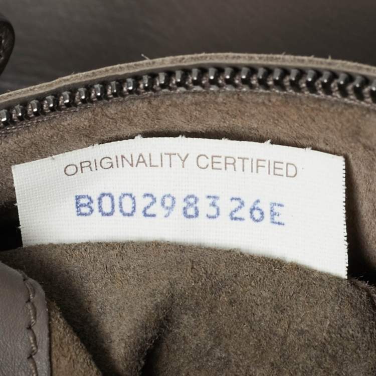 Pre Owned Bottega Veneta Grey Intrecciato Leather Medium Roma Tote