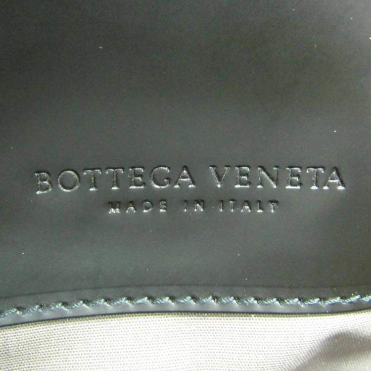 Pre Owned Bottega Veneta Intrecciato Black Leather Handbag 
