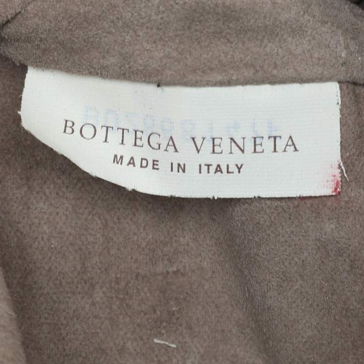 Pre Owned Bottega Veneta Black Leather Embellished Clutch