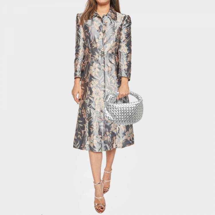 Pre Owned Bottega Veneta Metallic Silver Leather Mini Jodie Hobo