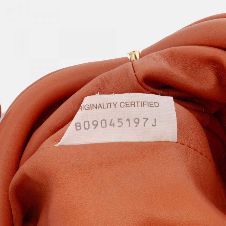 Pre Owned Bottega Veneta Brown Lambskin The Mini Pouch