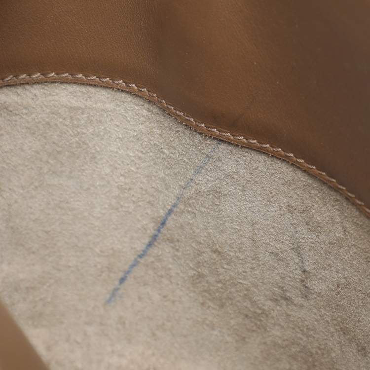 Pre Owned Bottega Veneta Beige Intrecciato Leather Medium Roma Tote