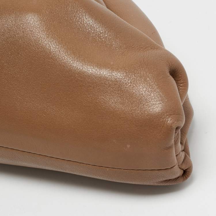 Pre Owned Bottega Veneta Brown Leather Mini The Pouch Bag