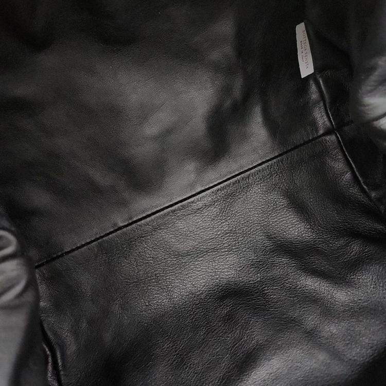 Pre Owned Bottega Veneta Black Leather Butter Calf Pouch