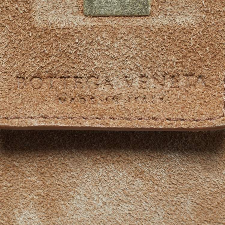 Pre Owned Bottega Veneta Black Leather BV Angle Shoulder Bag