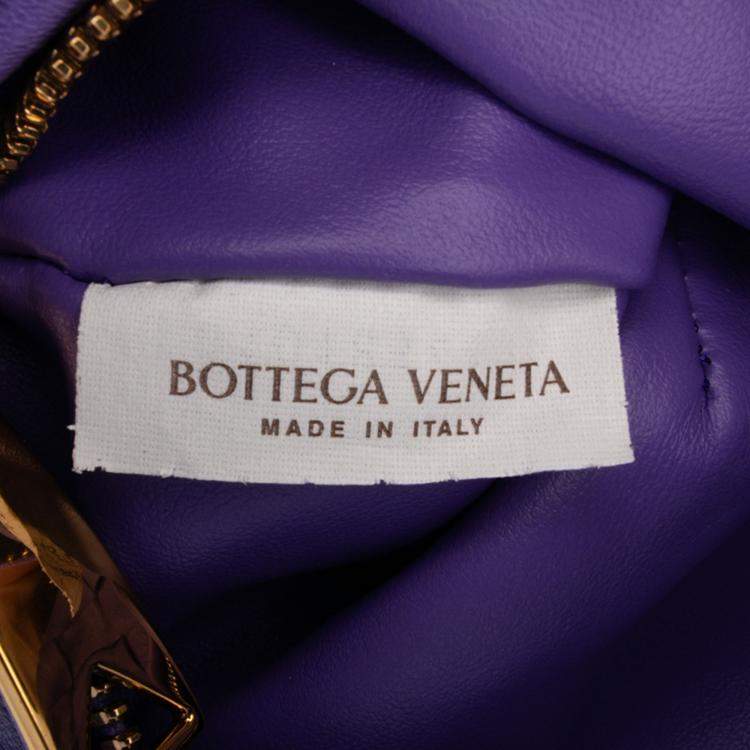 Pre Owned Bottega Veneta Purple Mini Nappa Intrecciato Jodie